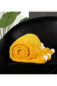 Harika Peluş Fabrikası Pabtex 200 X 220 Cm Ponponlu Pelüş Tv Battaniyesi thumbnail 4