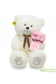 Özgüner Oyuncak Sevgiliye Romantik Hediye Seti – Büyük 120 cm Peluş Ayı ve Peluş Ayıcık Buketi thumbnail 5
