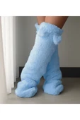Ayıcı Oyuncak Pabtex Kulaklı Peluş Çorab Welsoft Diz Üstü Oda Çorabı Kışlık Uyku Çorabı Ayak Isıtıcı Uzun Çorap thumbnail 5