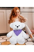 Özgüner Oyuncak Renkli Fularlı Peluş Ayıcık – 65 cm, Yumuşak ve Şık Tasarım thumbnail 2