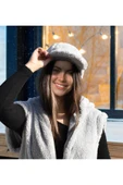 Harika Peluş Fabrikası Pabtex Sıcak Tutarken Stil Sahibi Olun: Peluş Kadın Kasket Şapka thumbnail 3
