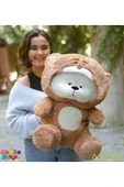 Özgüner Oyuncak Uykumcuk Gold Kapşonlu Peluş Ayı Sevgiliye Özel 90 Cm (%100 YERLİ) thumbnail 1