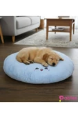 Ayıcı Oyuncak Pelüş Dokulu Kedi Köpek Yatağı 80 cm – Konforlu ve Dayanıklı thumbnail 1