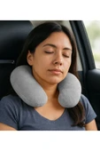 Pababo Pabtex Peluş U Tipi Boyun Yastığı Yumuşak ve Ergonomik Seyahat Konforu thumbnail 3