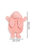 Ayıcı Oyuncak Pabtex Peluş Oyuncak Görünümlü Su Torbası Kılıfı – Pembe Tavşan Model, Isıyı Koruyan Kumaş thumbnail 5
