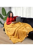 Özgüner Oyuncak Ponponlu 200*220 Cm Pelüş Tv Battaniyesi thumbnail 1