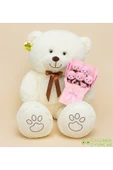 Ayıcı Oyuncak Sevgiliye Romantik Hediye Seti – Büyük 120 cm Peluş Ayı ve Peluş Ayıcık Buketi thumbnail 1