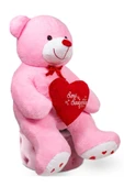 Ayıcı Oyuncak Oyuncak 140 Cm Dev Bobo Seni Seviyorum Kalpli Sevgiliye Özel thumbnail 2