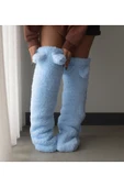 Ayıcı Oyuncak Pabtex Kulaklı Peluş Çorab Welsoft Diz Üstü Oda Çorabı Kışlık Uyku Çorabı Ayak Isıtıcı Uzun Çorap thumbnail 3