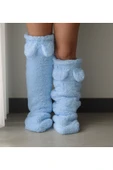 Ayıcı Oyuncak Pabtex Kulaklı Peluş Çorab Welsoft Diz Üstü Oda Çorabı Kışlık Uyku Çorabı Ayak Isıtıcı Uzun Çorap thumbnail 4