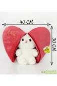 Özgüner Oyuncak Sürprizli Pelüş Kalp Tavşan 50 Cm thumbnail 6