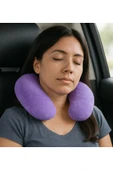Özgüner Oyuncak Yumuşak Peluş Seyahat Boyun Yastığı Uçak, Araba ve Ofis Kullanımı İçin thumbnail 3