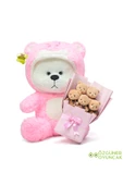 Özgüner Oyuncak Sevgiliye Unutulmaz Sürpriz – Uykumcuk Ayı 90 cm ve 5'li Peluş Buketli Hediye Seti thumbnail 1