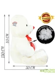Ayıcı Oyuncak Sevgi Dolu 130 cm Peluş Ayı – Çift Kalp ile Aşkınızı İfade Edin thumbnail 7