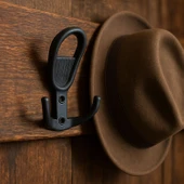 Yunus Siyah Askı Askılık Duvar Vidalı Çanta Elbise Asma Portmanto Vestiyer Banyo Mutfak Askısı thumbnail 8