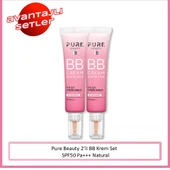 Pure Beauty, BB Krem, Spf50, Pa+++, Natural - 30 ml, 2'li Set thumbnail 1