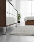 LUDIA Metal Ayarlanabilir 4 Adet Mobilya Ayağı Metal Tablalı 10cm thumbnail 6