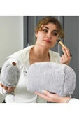 Ayıcı Oyuncak Yumuşak Peluş Makyaj Çantası - Şık ve Kullanışlı Kadın Kozmetik Çantası thumbnail 1