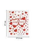 Güçlendirilmiş El Geçmeli Takviyeli Mağaza Poşeti Elit For You Kalp Baskı No 5 47x57,5 cm 50 Adet thumbnail 3