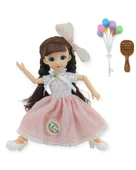 Kızılkaya Anbibi Premium Oyuncak Bebek Aksesuarlı Pembe Etekli WX1971 thumbnail 2