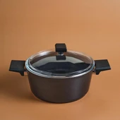 KARACA SWISS CRYSTAL 24 CM DERİN TENCERE BLACK thumbnail 1