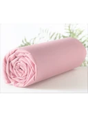 MakiTeks %100 Pamuklu Pembe 120x200+50x70 Tek Kişilik Lastikli Çarşaf ve Yastık Kılıfı Takımı thumbnail 2