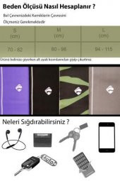 Delta Probelt Spor Koşu Fitness Avcılık Korse Bel Çantası Sporcu Kemeri 4 Gizli Cepli Güvenli Çanta - 2