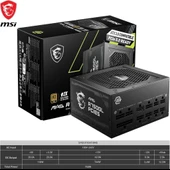 MSI MAG A750GL Gen5.1 750 W Power Supply Teşhir thumbnail 2