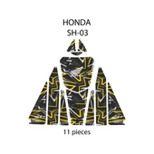 Honda SH-125 ( 2024 ) ile Uyumlu 11 Parça Tank Pad Seti GC21-3 thumbnail 2