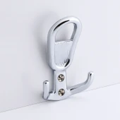 Yunus Gümüş Krom Askı Askılık Duvar Vidalı Çanta Elbise Asma Portmanto Vestiyer Banyo Mutfak Askısı thumbnail 6