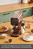 Karaca Mycaffee Barista S20 Entegre Süt Hazneli Otomatik Espresso ve Latte Makinesi Copper thumbnail 4