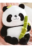 Ayıcı Oyuncak Yeşil Çantalı Panda Sevgiliye Özel 50 CM thumbnail 5