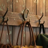 Yunus Antik Sarı Askı Askılık Duvar Vidalı Çanta Elbise Asma Portmanto Vestiyer Banyo Mutfak Askısı thumbnail 2