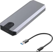 USB 3.1 Type-C To Pcıe Express Nvme SSD M.2 M-Key M&b-Key Hard Disk Kutusu thumbnail 1