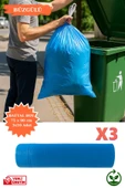 Premium Büzgülü Battal Boy Çöp Poşeti 75x90 cm 3x10 Adet Ev Mutfak İş Ofis Avantajlı Ekonomik Paket thumbnail 1