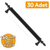 (SERT PLASTİK) 30 Adet Polavit 160 Mm Siyah Mobilya Mutfak Çekmece Dolabı Dolap Kulbu Kulpu Kulpları thumbnail 1