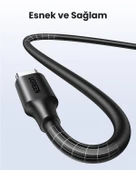 UGREEN USB-C 60W 3A QC PD Hızlı Şarj Kablosu, 0,5 Metre, Siyah, 50996 thumbnail 11