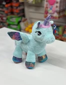 Oyuncak Peluş Kanatlı Unicorn Tek Boynuzlu At Mint Su Yeşili 30 CM thumbnail 2