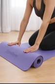 Zerogym Ym02 Profesyonel Yoga Matı  183cm x 61cm x 0,6cm  Mor thumbnail 2