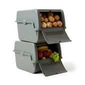 Technow Motek MT-40 S-Box 8 Litre Çok Amaçlı Organizer Düzenleyici Antrasit  2 Adet thumbnail 3