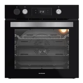 Silverline BO65P4B01 Buhar Destekli + Airfryer Özellikli Siyah Cam Ankastre Fırın thumbnail 1