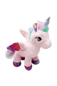 Oyuncak Peluş Kanatlı Unicorn Tek Boynuzlu At Pudra Pembe 30 CM thumbnail 4