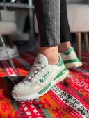 KB-N1 Kuback Beyaz Yeşil Detaylı Günlük Erkek Ayakkabı thumbnail 1