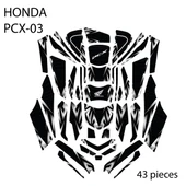 HONDA PCX-125 (2025) ile Uyumlu 43 Parça Tank Pad Seti GC40-S/B-S thumbnail 2