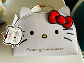 Hello Kitty Büyük Boy Beyaz Kawaii Sevimli Limited Edition Makyaj Çantası thumbnail 6