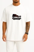 Oversize Kali Linux Göğüs Baskılı Unisex T-Shirt thumbnail 7
