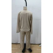 Lucky Life Kadın Uzun Kollu önden Fermuarlı Modal Ceket Ve Pantolon Ikili Takım thumbnail 5