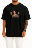 Oversize Tyson Houseman Robert Pattinson Booboo Stewart Göğüs Tasarımlı Unisex T-Shirt thumbnail 11