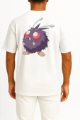 Oversize Venonat Cep ve Sırt Tasarımlı Unisex T-Shirt thumbnail 2