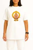 Oversize Lord Krishna Göğüs Baskılı Unisex T-Shirt thumbnail 11